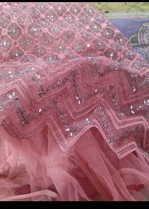 Pink Embellished Anarkali Dress