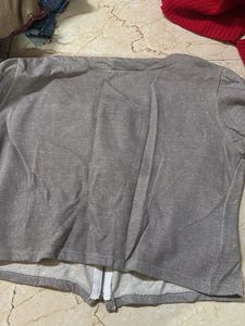 Gray Zip-Up Jacket