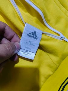 Adidas Yellow Hoodie Jacket reversible
