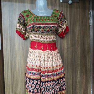 Colorful Printed Maxi Dress