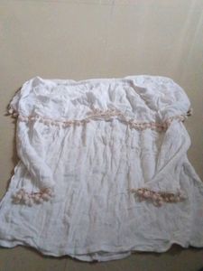 Off-Shoulder Pom-Pom Top