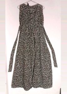 animal print Georgette fabric Dress 👗😇