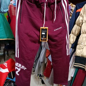 Burberry Men Woolen Lower Brand New In Maroon