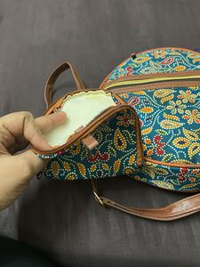 Paisley Print Crossbody Bag With Coin Purse- NEW