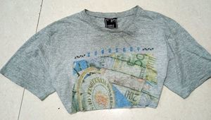 Y2k Cropped Oversized Tshirt