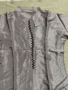 Grey Embellished Suit