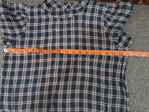 Plaid Mock Neck Top