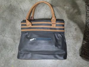 Elegant Black Gray Tote Bag
