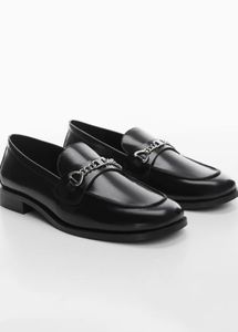 Mango Leather Horsebit Loafers