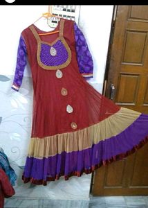 Maroon Gown Set