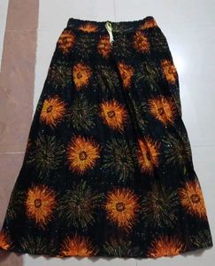 Floral Print Maxi Skirt