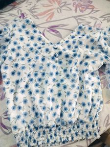 Floral Tie-Front Top