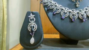 Elegant Purple Stone Jewelry Set