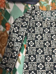 Patterned Black kurti