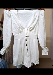White Romper From Ewa Young New With Tag