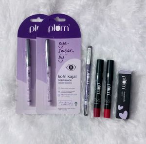 Plum Kajal &amp; Lipsticks Combo