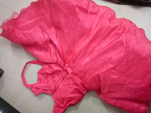Pink Party Dress with Embellished Neckline
