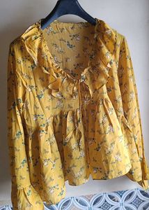 Printed Warped Top💛