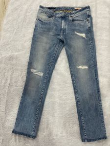 Distressed Denim Jeans