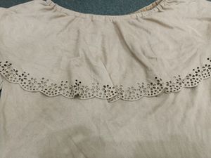 Off Shoulder Crop Top