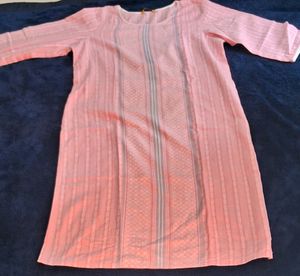 Aurelia Light Pink Office Wear Kurta