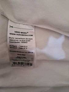 VERO MODA White Bow Shirt