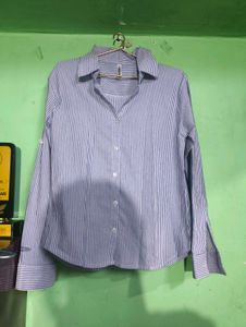 Striped Button-Down Shirt