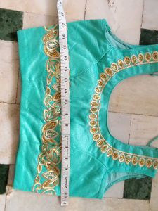 Teal &amp; Pink Embroidered Lehenga Set