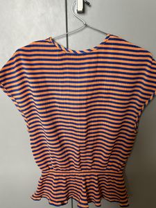 Levi’s Orange And blue Peplum Top