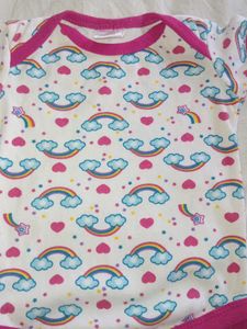Rainbow Cloud Baby Onesie – Soft Cotton