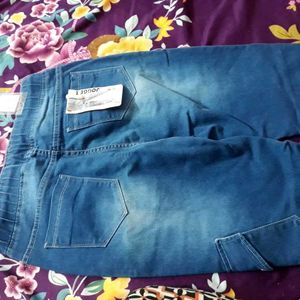 Ladies Denim Jogger Cargo