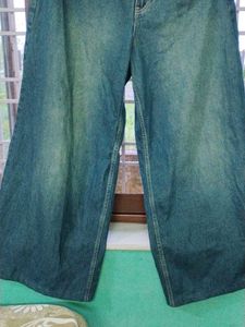 Wide Leg Baggy Denim Jeans