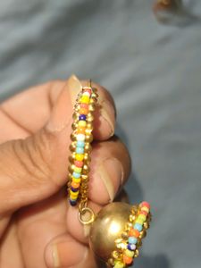 Medium Size Beads Jhumka