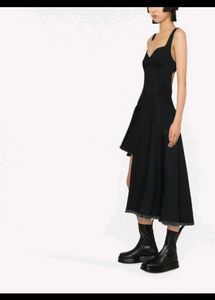 Alexander McQueen asymmetric denim dress