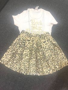 New Leopard Print Mini skirt