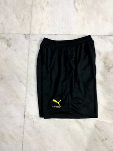 PUMA OFF WHITE AC MILAN BLACK SHORTS