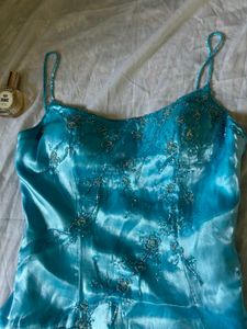 vintage aqua dress