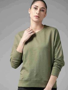 Roadster Women Full Sleeve Solid Sweater