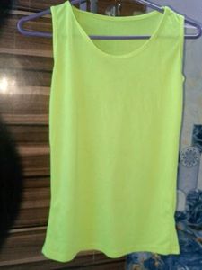 Neon Green Slip Top