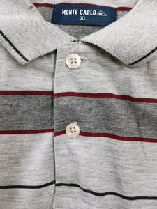 Monte Carlo XL T-shirt ,Horizontal Line Men Tshirt