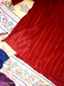Korean Off Shoulder Maroon Top