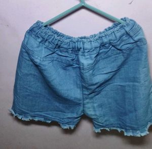 Fun Graphic Denim Shorts