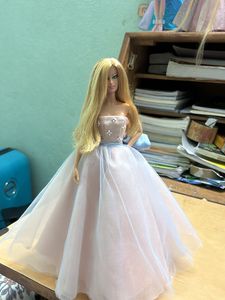 Barbie Wearing Designer Dress 50th Anniversary Dol