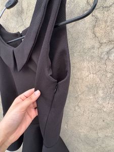 Chic Black Peplum Top
