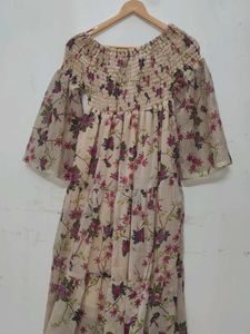 Floral Off-Shoulder Maxi Dress