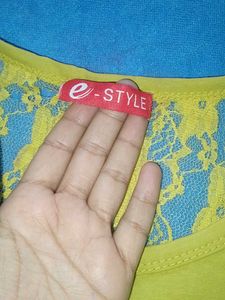 Yellow Embellished T-Shirt