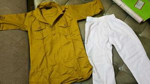 Vintage Mustard Utility Shirt