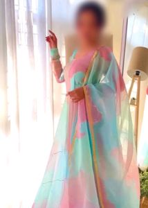 Dreamy Anarkali Gown &amp; Dupatta For Women💙✨