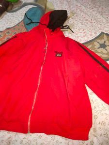 Men Or Women Vibrant Red Winter Sweatshirt Hoodie