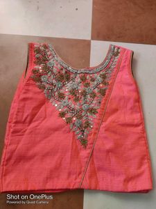 Embroidered Sleeveless Top